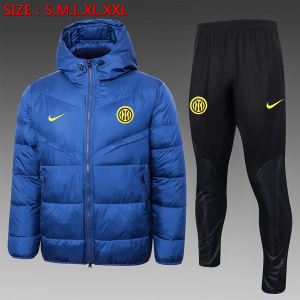 Abrigo Plumón Inter Milan Conjunto Completo 2024 2025 Azul